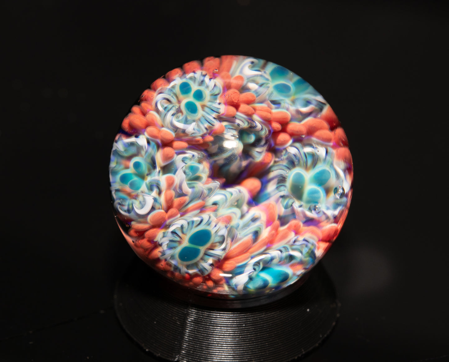 Coral Reef Glass Marble Set | 25mm Glass Marbles | Handblown Borosilicate Glass | Collectible Functional Glass