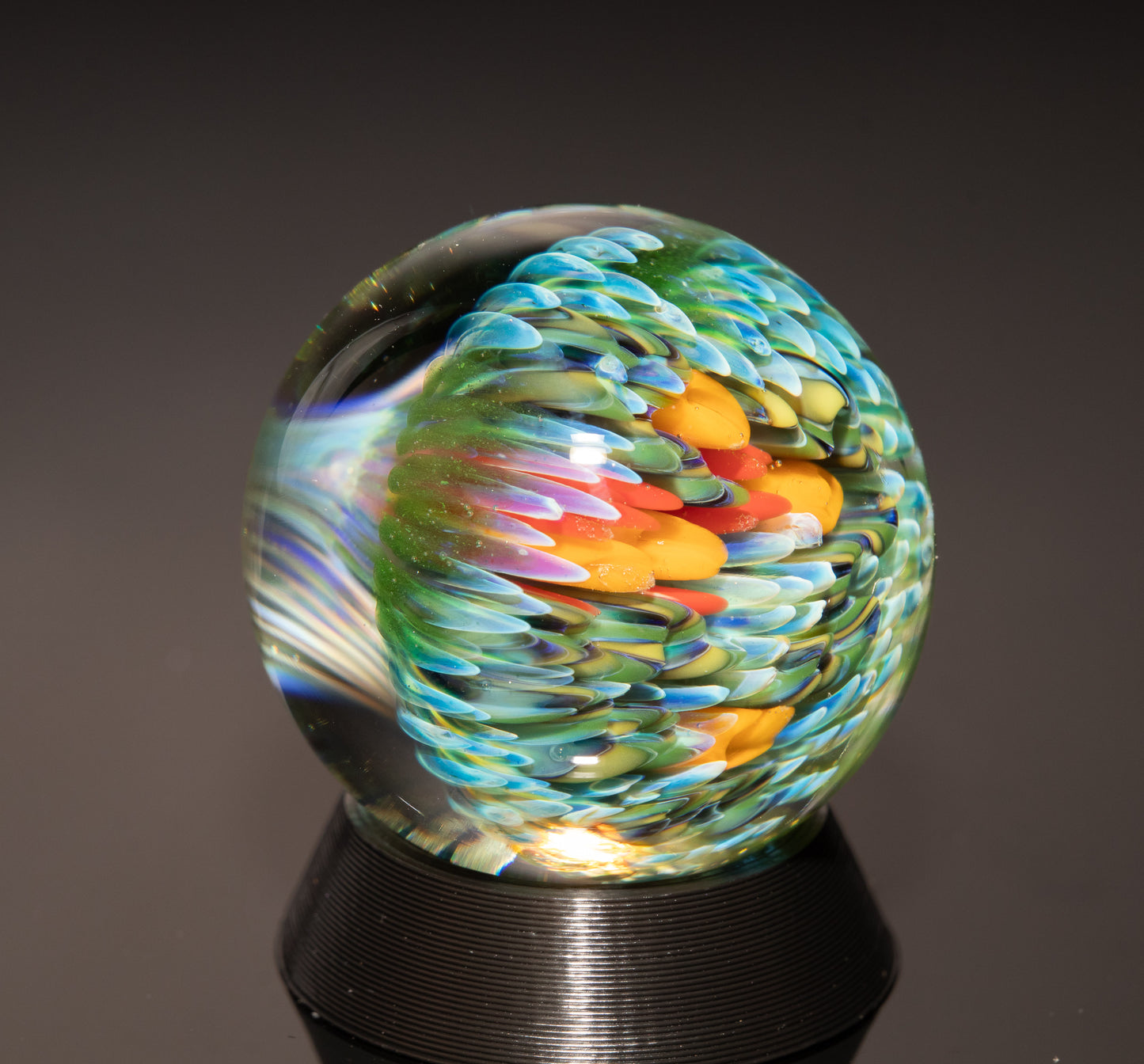 Coral Reef Display Marble Set | Four Piece Borosilicate Glass Art