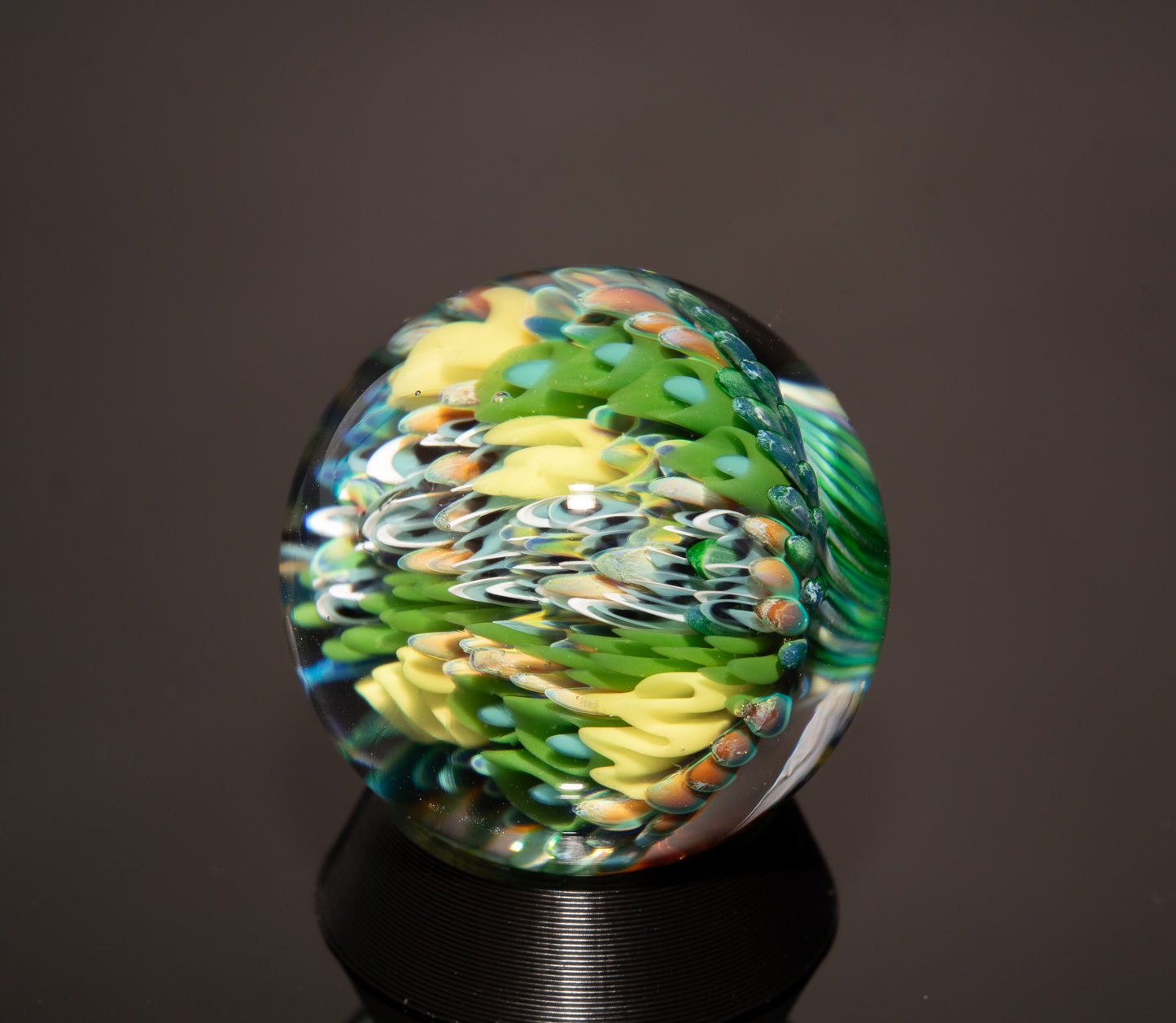 Borosilicate Ocean Marble Set | Four Piece Coral Reef Glass Art Collection
