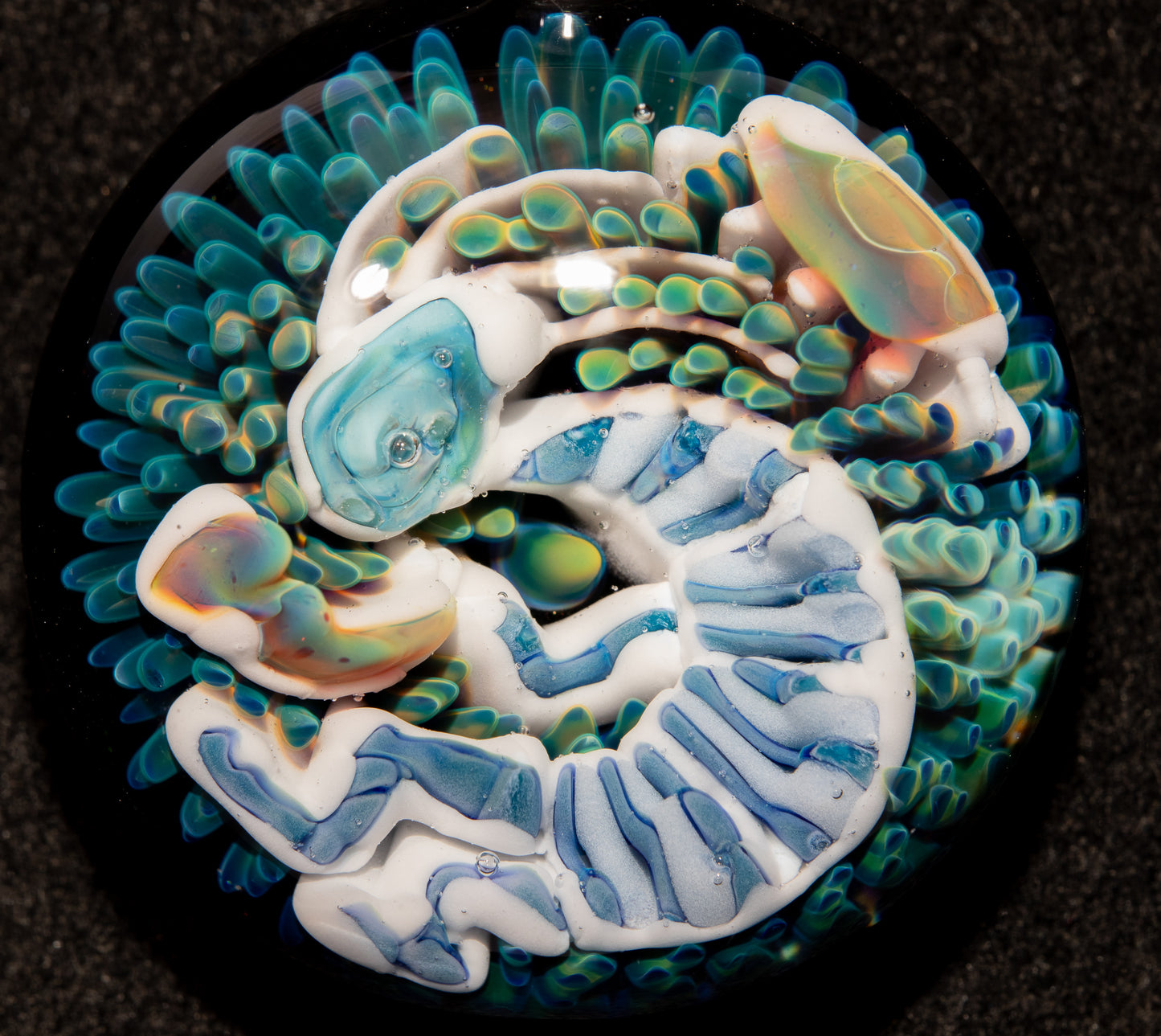 Borosilicate Kokopelli Pendant | Native Spirit Jewelry | Handblown Tribal Glass Art | Desert Music Symbol Gift