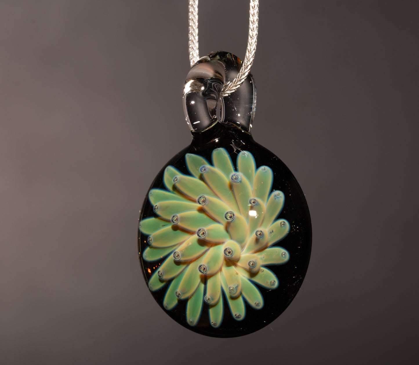 Universe Implosion Pendant | Cosmic Borosilicate Glass Necklace | Handmade Galaxy Jewelry | One of a Kind Art