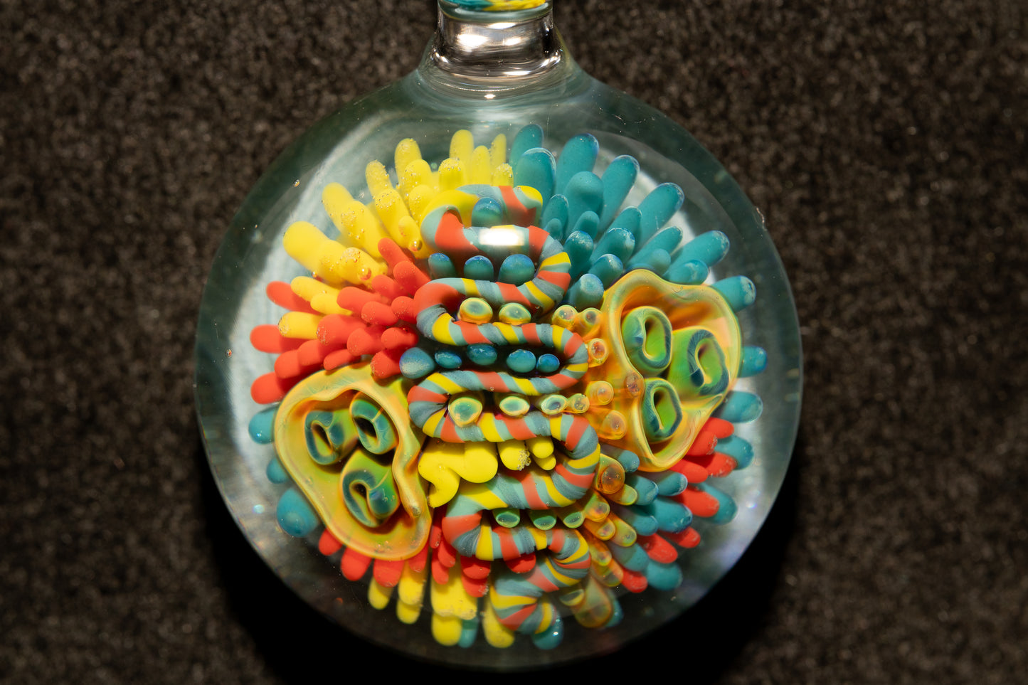 Coral Reef Glass Pendant Necklace | Handblown Borosilicate Ocean Jewelry | Beach & Sea Inspired Gift