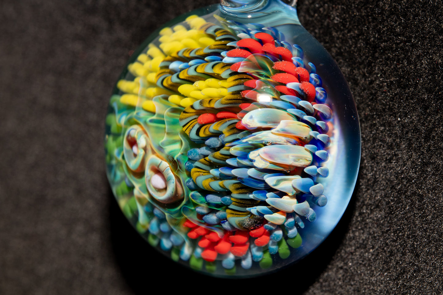 Coral Reef Glass Pendant Necklace | Handblown Borosilicate Ocean Jewelry | Beach & Sea Inspired Gift