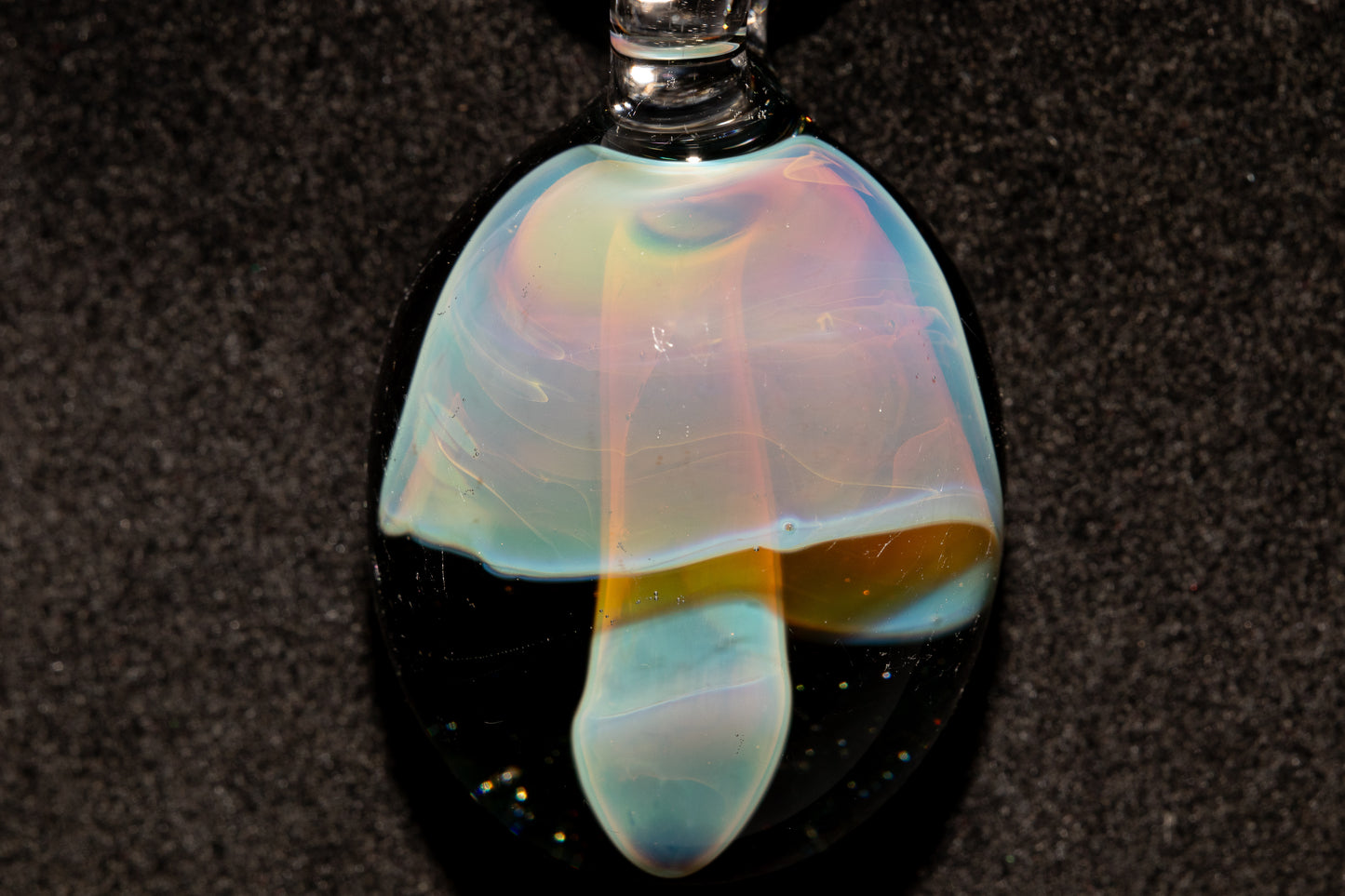 Artisan Glass Mushroom Pendant | Forest Fungi Inspired Jewelry | Unique Necklace | Collector Art Gift