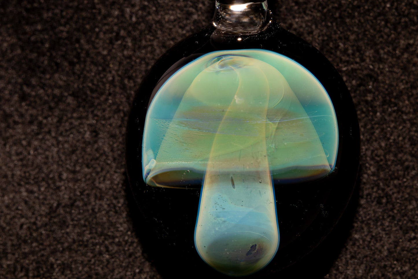 Mushroom Glass Pendant | Psychedelic Jewelry | Heady Glass Art | Handmade Necklace Gift