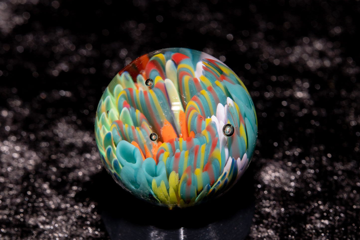 Coral Reef Glass Marble Set | 25mm Glass Marbles | Handblown Borosilicate Glass | Collectible Functional Glass