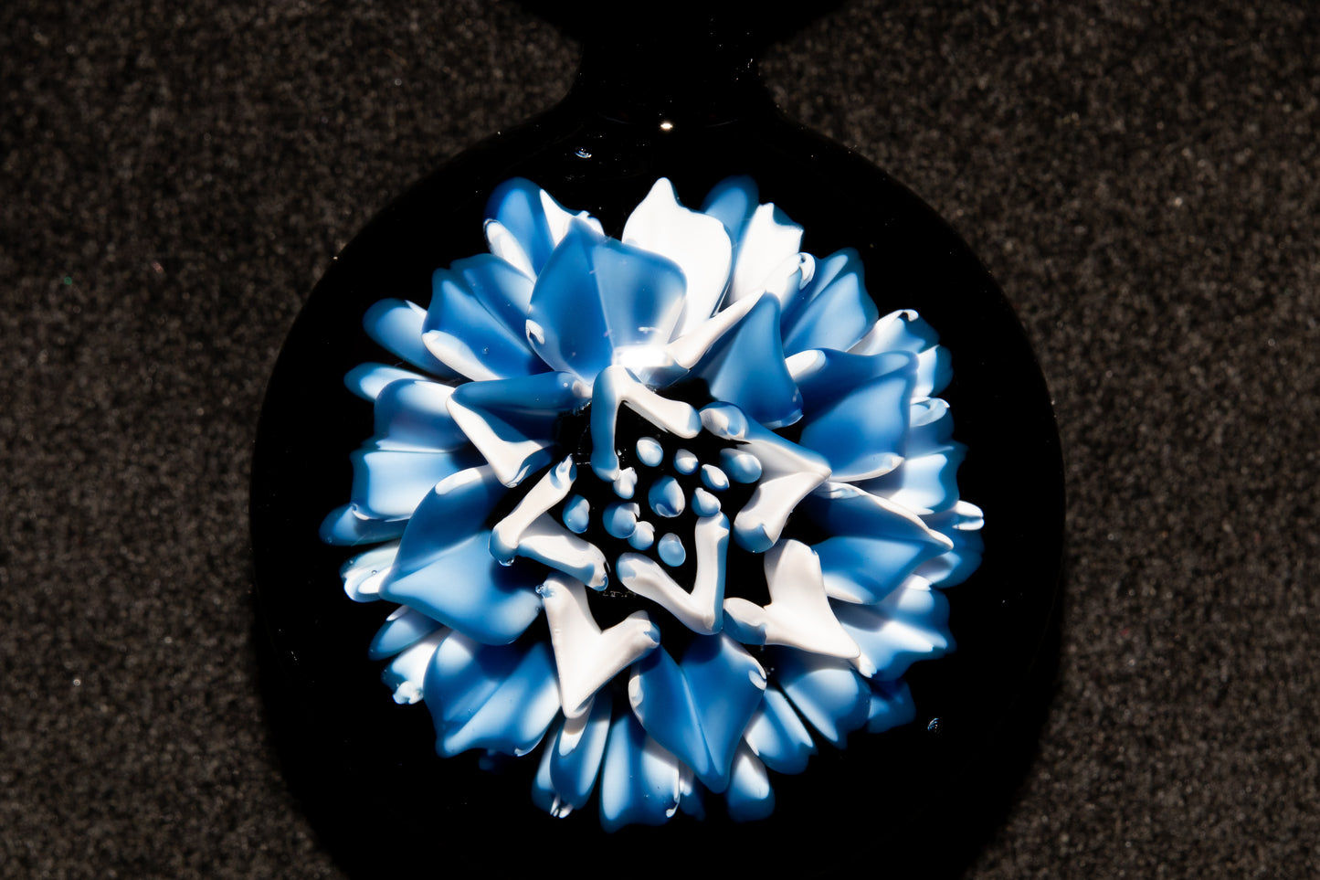 Handmade Dahlia Glass Jewelry | Glass Art Pendant Necklace | One-of-a-Kind Piece