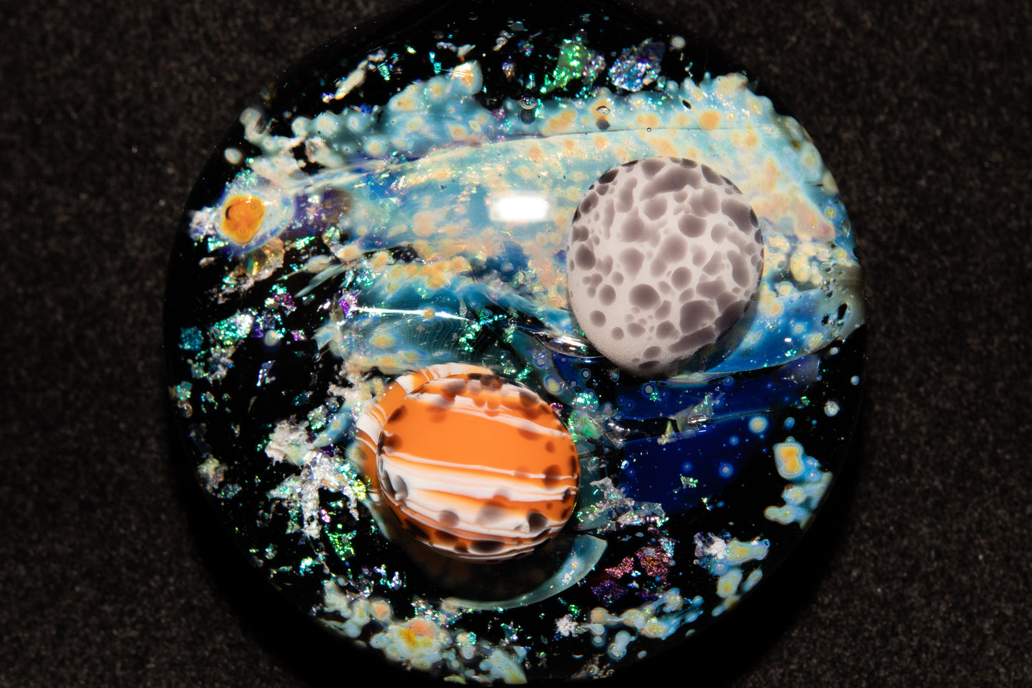 Cosmic Nebula Pendant | Handmade Space Glass Jewelry | Galaxy Necklace | Celestial Art Gift | Astronomy Inspired