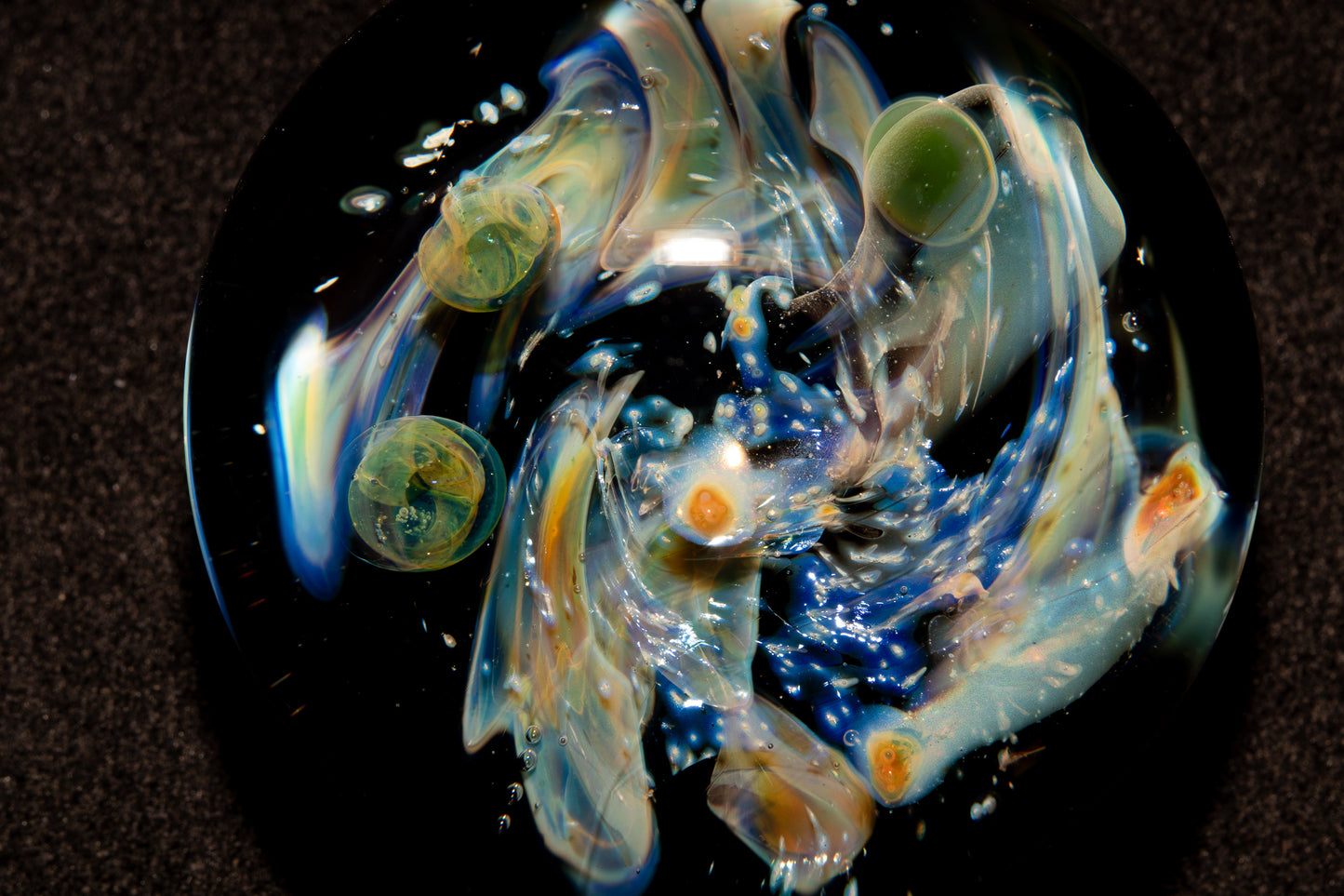 Celestial Galaxy Glass Pendant | Handmade Cosmic Jewelry | Space Lover Necklace | Comet Inspired Art | Artisan Gift