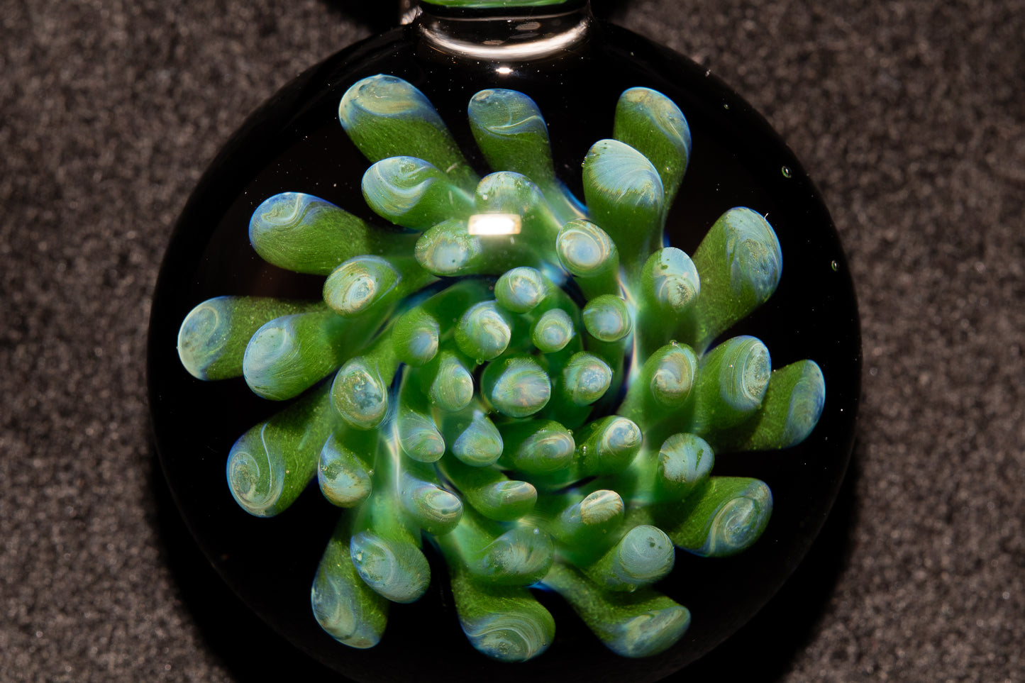 Galaxy Dot Implosion Pendant | Ocean-Inspired Glass Jewelry | Nebula Floral Necklace | Handblown Art Glass Gift