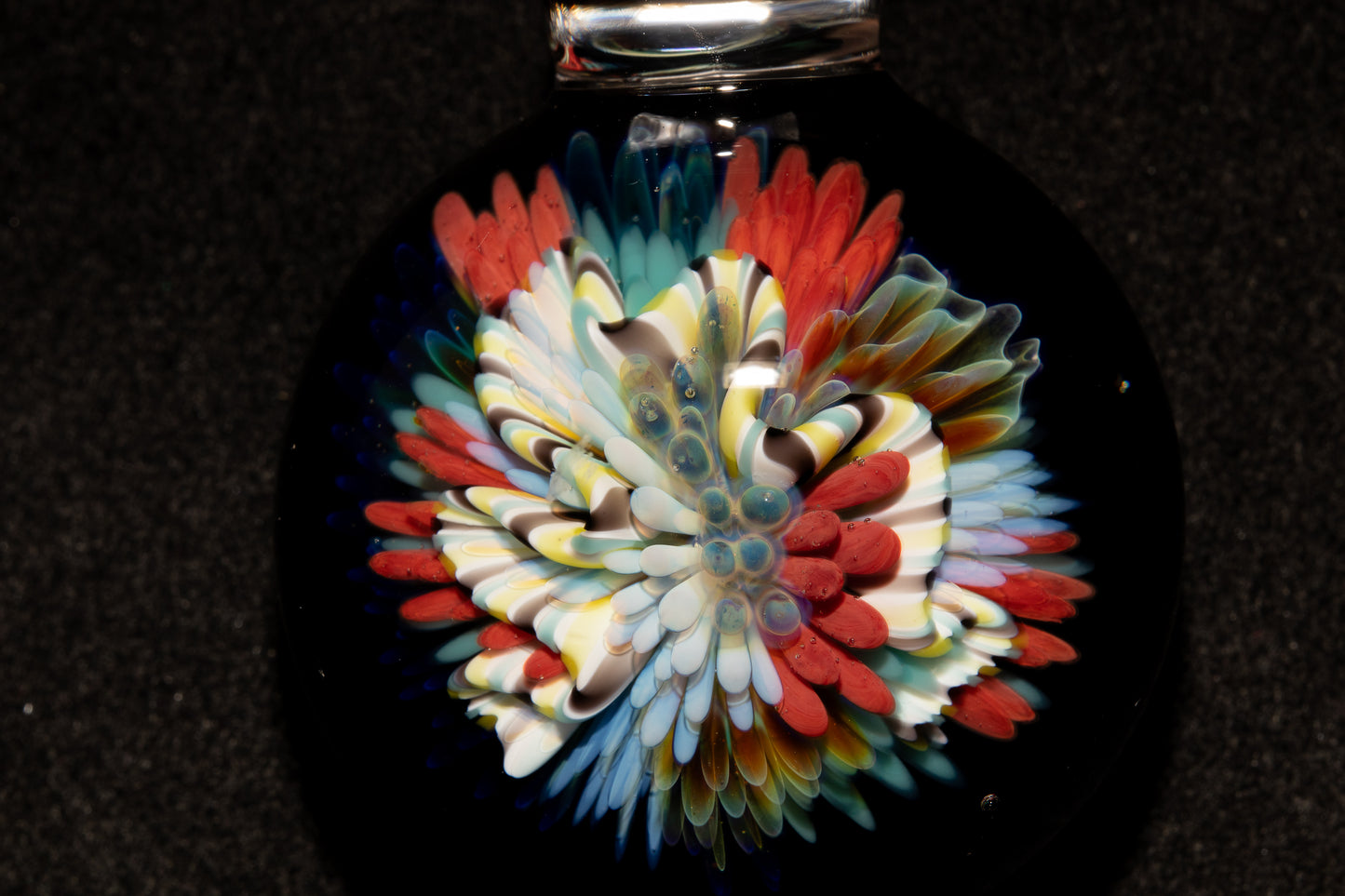 Coral Reef Glass Pendant Necklace | Handblown Borosilicate Ocean Jewelry | Beach & Sea Inspired Gift
