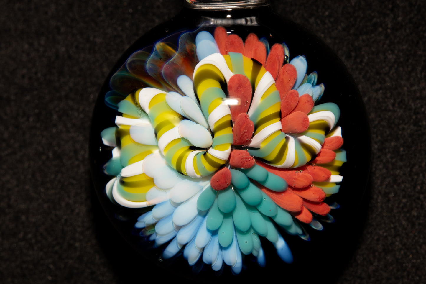Coral Reef Glass Pendant Necklace | Handblown Borosilicate Ocean Jewelry | Beach & Sea Inspired Gift