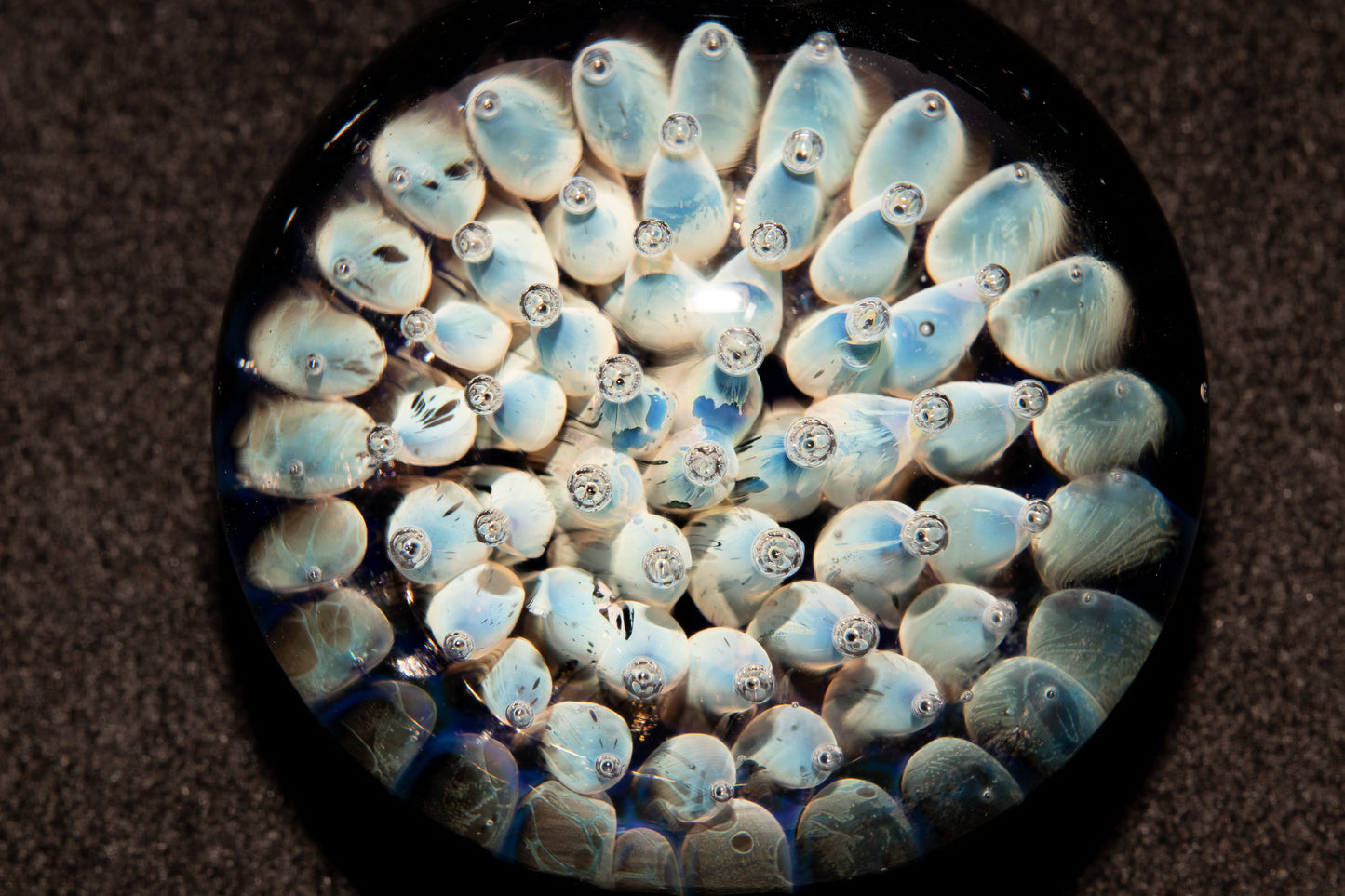 Floral Galaxy Glass Pendant | Space Anemone Necklace | Implosion Art Jewelry | Air Trap Nebula Pendant | One of a Kind Glass