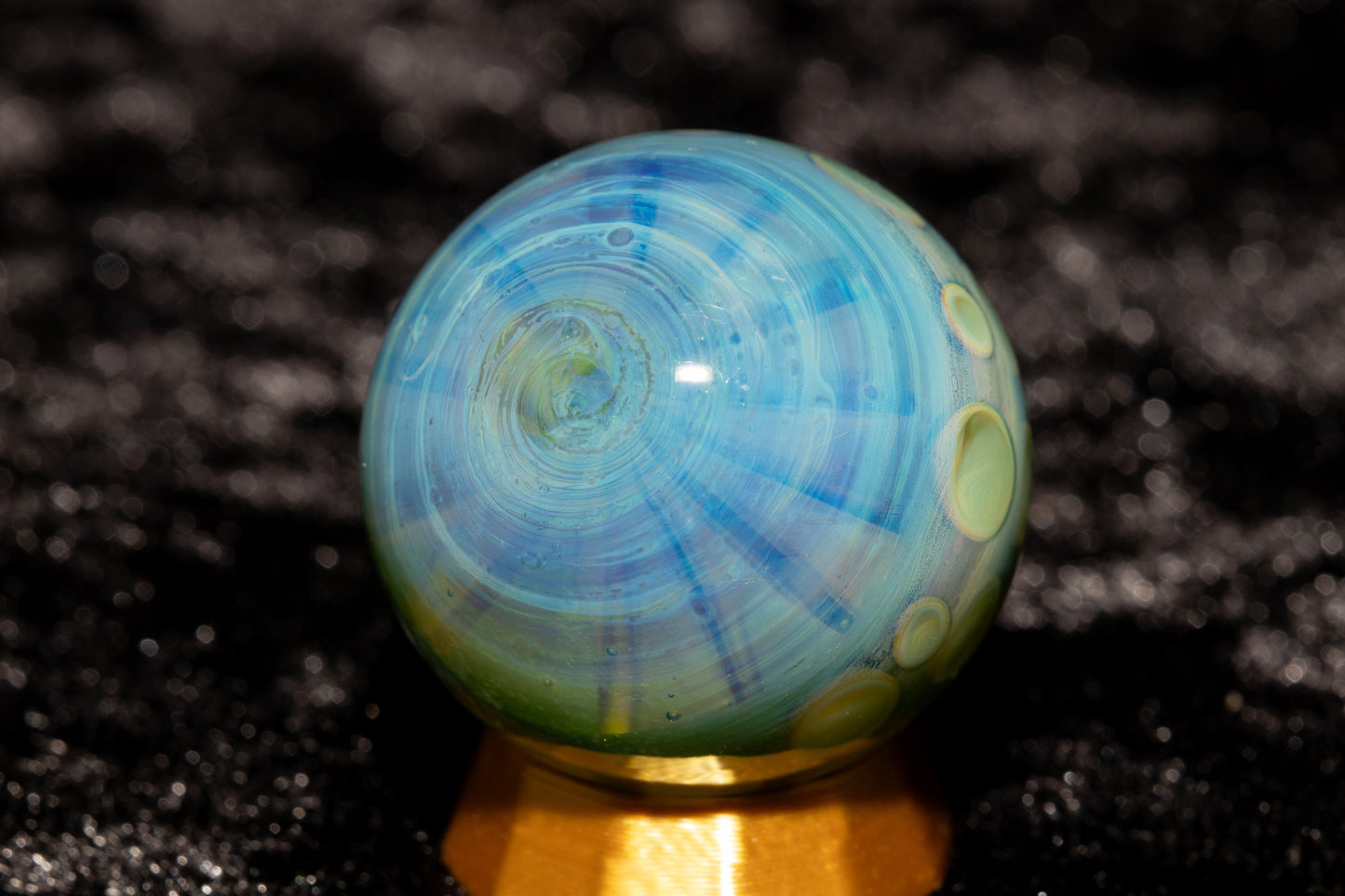 Lotus Pod Glass Marble Set | 25mm Glass Marbles | Handblown Borosilicate Glass | Collectible Functional