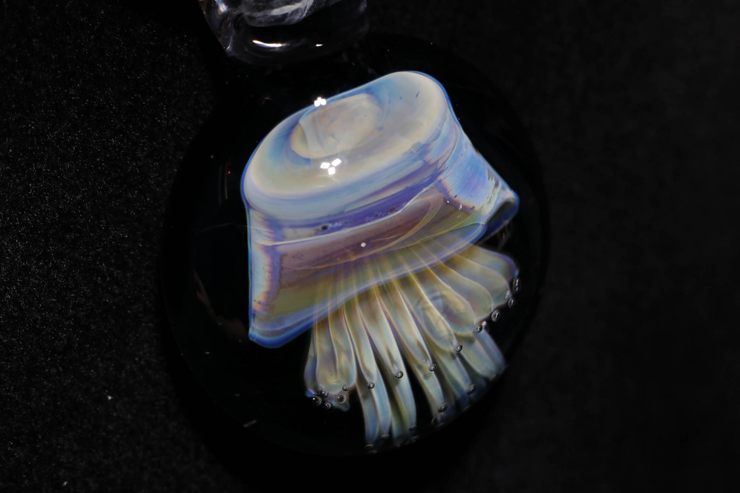 Jellyfish Pendant | Glass Ocean Necklace | Borosilicate Jewelry | Heady Pendant | Tropical Jewelry
