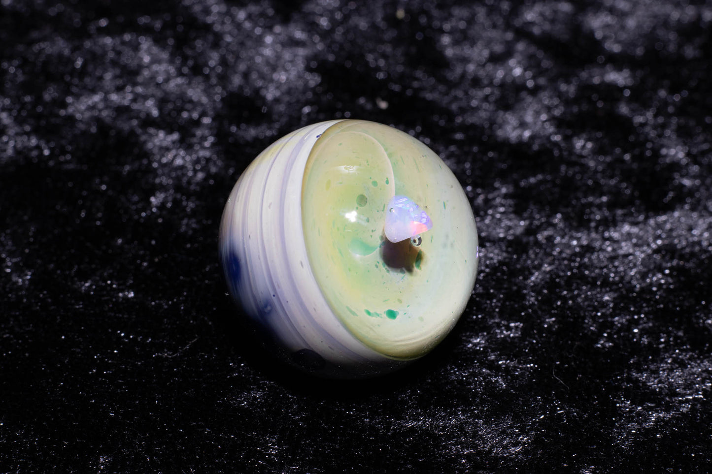 Encased Opal Glass Marble Set | 25mm Glass Marbles | Handblown Borosilicate Glass | Collectible Functional Glass