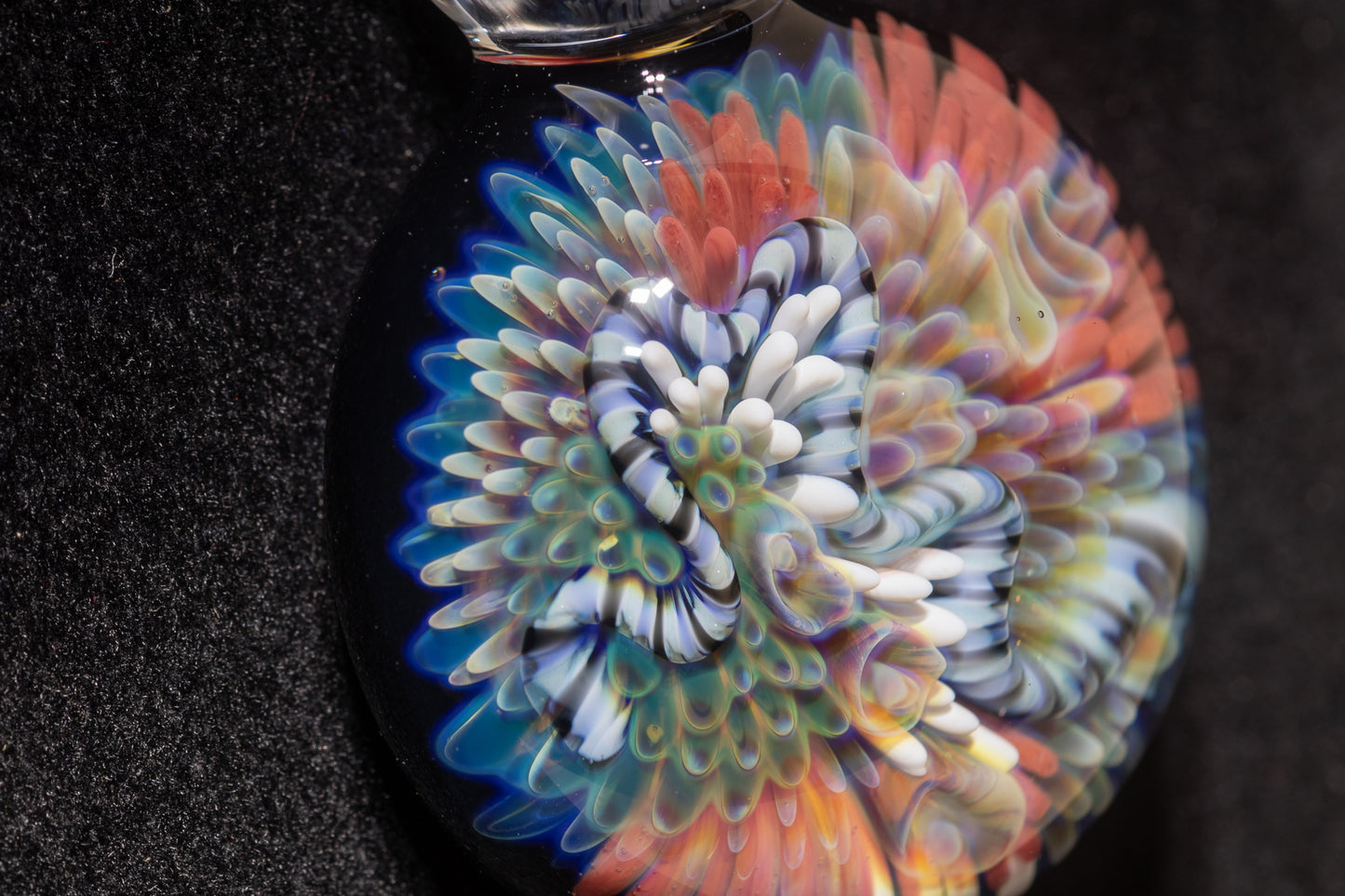 Coral Reef Pendant | Borosilicate Glass Ocean Jewelry | Beach Accessories | Sea Glass Necklace