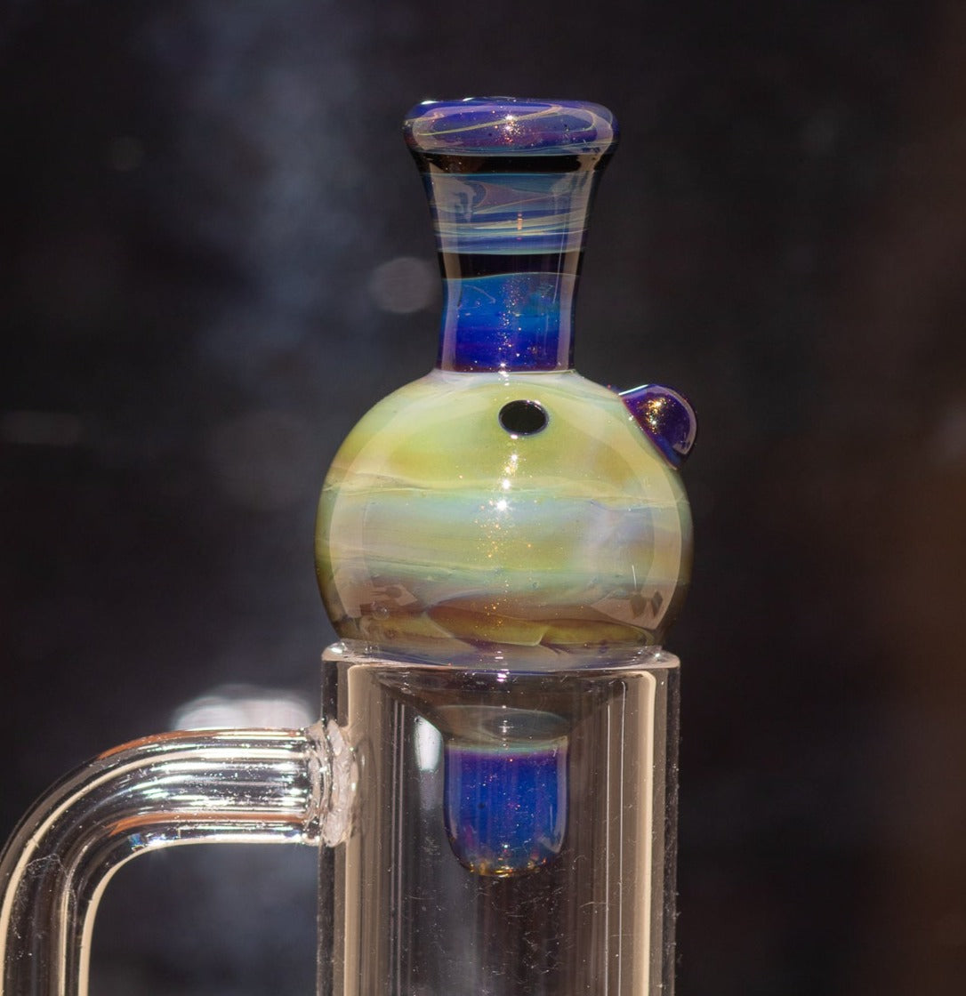 Heady Glass Top | 20-25mm Quartz Fit | Heady Bubble Cap | Functional Glass Piece