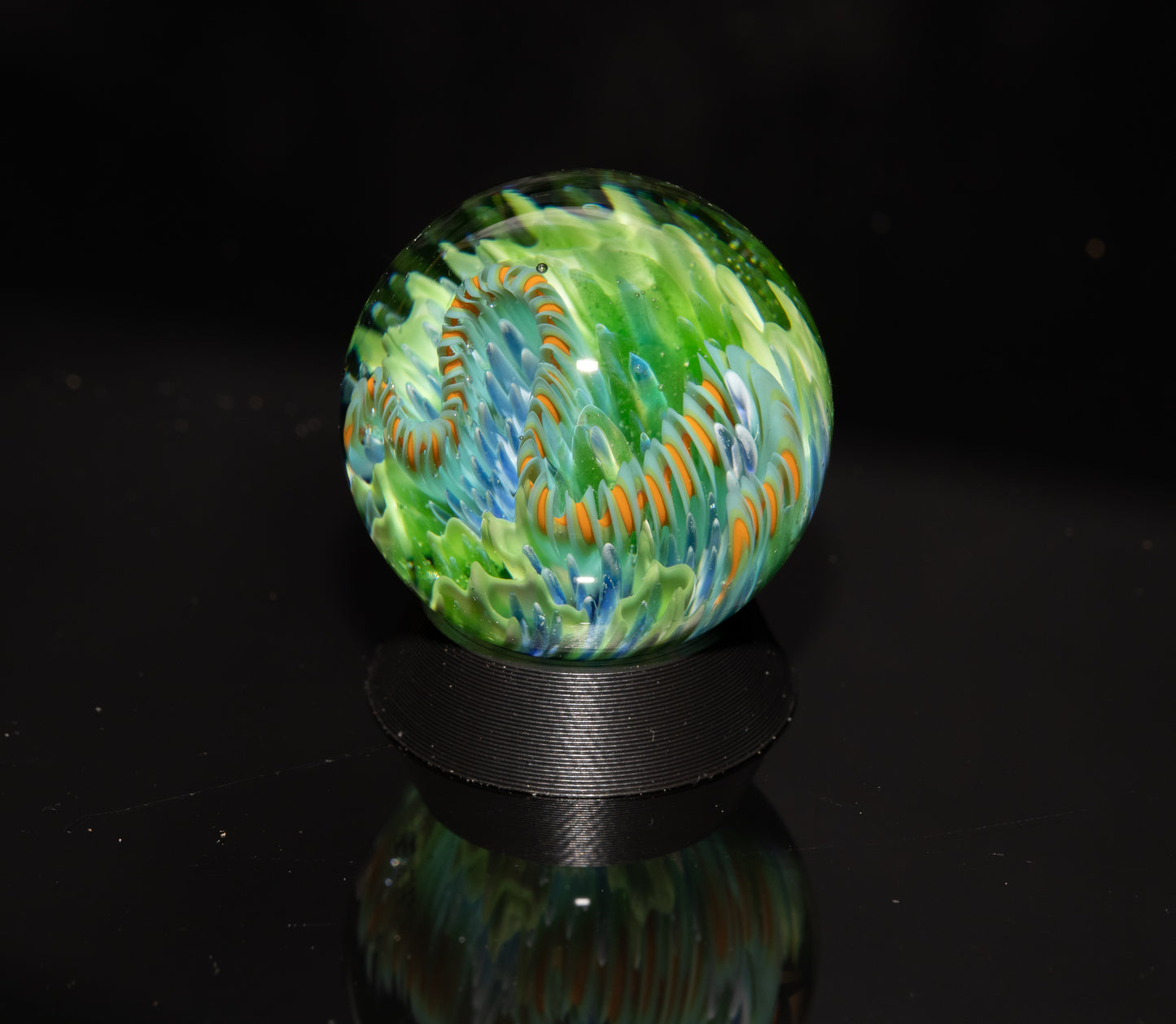 Coral Reef Glass Marble Set | 25mm Glass Marbles | Handblown Borosilicate Glass | Collectible Functional Glass