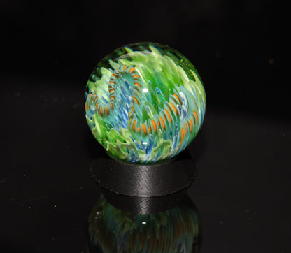 Coral Reef Glass Marble Set | 25mm Glass Marbles | Handblown Borosilicate Glass | Collectible Functional Glass