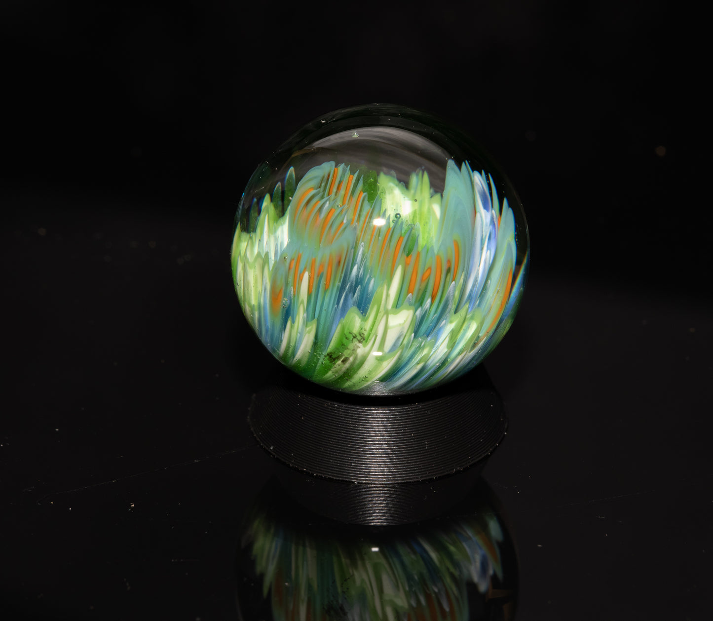 Coral Reef Glass Marble Set | 25mm Glass Marbles | Handblown Borosilicate Glass | Collectible Functional Glass