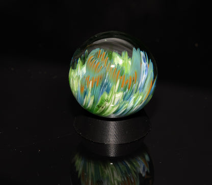 Coral Reef Glass Marble Set | 25mm Glass Marbles | Handblown Borosilicate Glass | Collectible Functional Glass