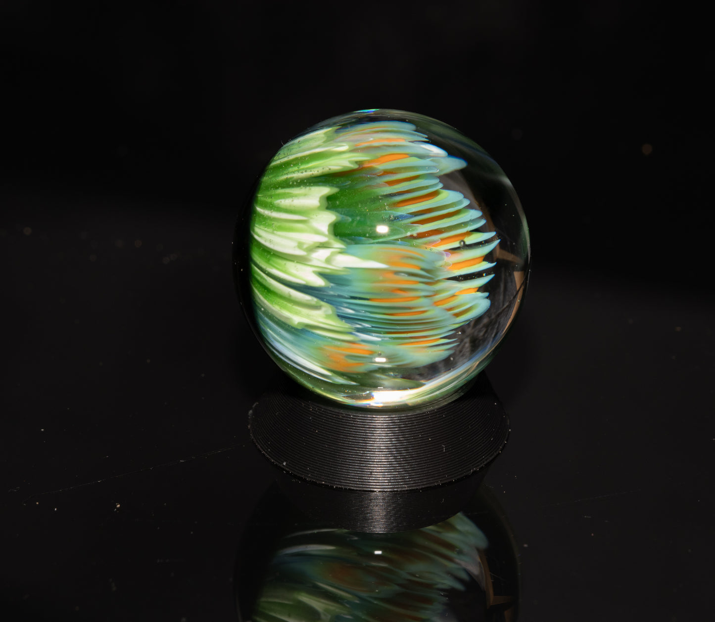 Coral Reef Glass Marble Set | 25mm Glass Marbles | Handblown Borosilicate Glass | Collectible Functional Glass