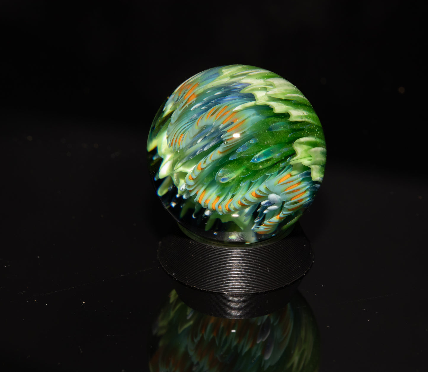 Coral Reef Glass Marble Set | 25mm Glass Marbles | Handblown Borosilicate Glass | Collectible Functional Glass