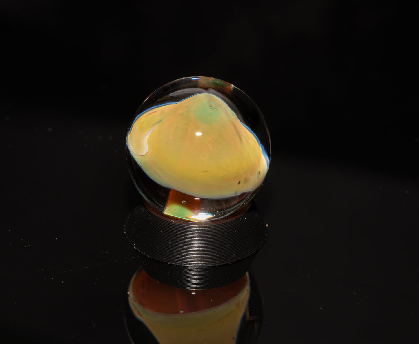 Mushroom Glass Marble Set | 25mm Glass Marbles | Handblown Borosilicate Glass | Collectible Functional Glass