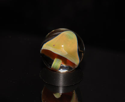 Mushroom Glass Marble Set | 25mm Glass Marbles | Handblown Borosilicate Glass | Collectible Functional Glass