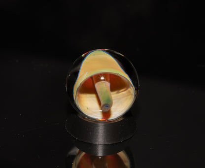 Mushroom Glass Marble Set | 25mm Glass Marbles | Handblown Borosilicate Glass | Collectible Functional Glass