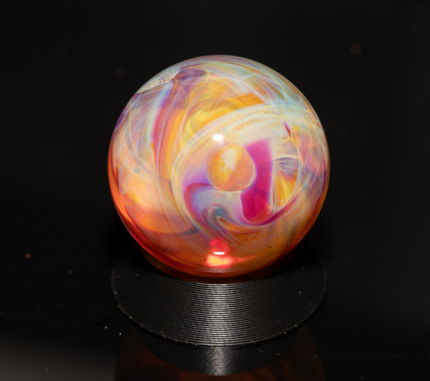 Matching Solid Color Marble Set | 25mm Glass Marbles | Handblown Borosilicate Glass | Collectible Functional Glass