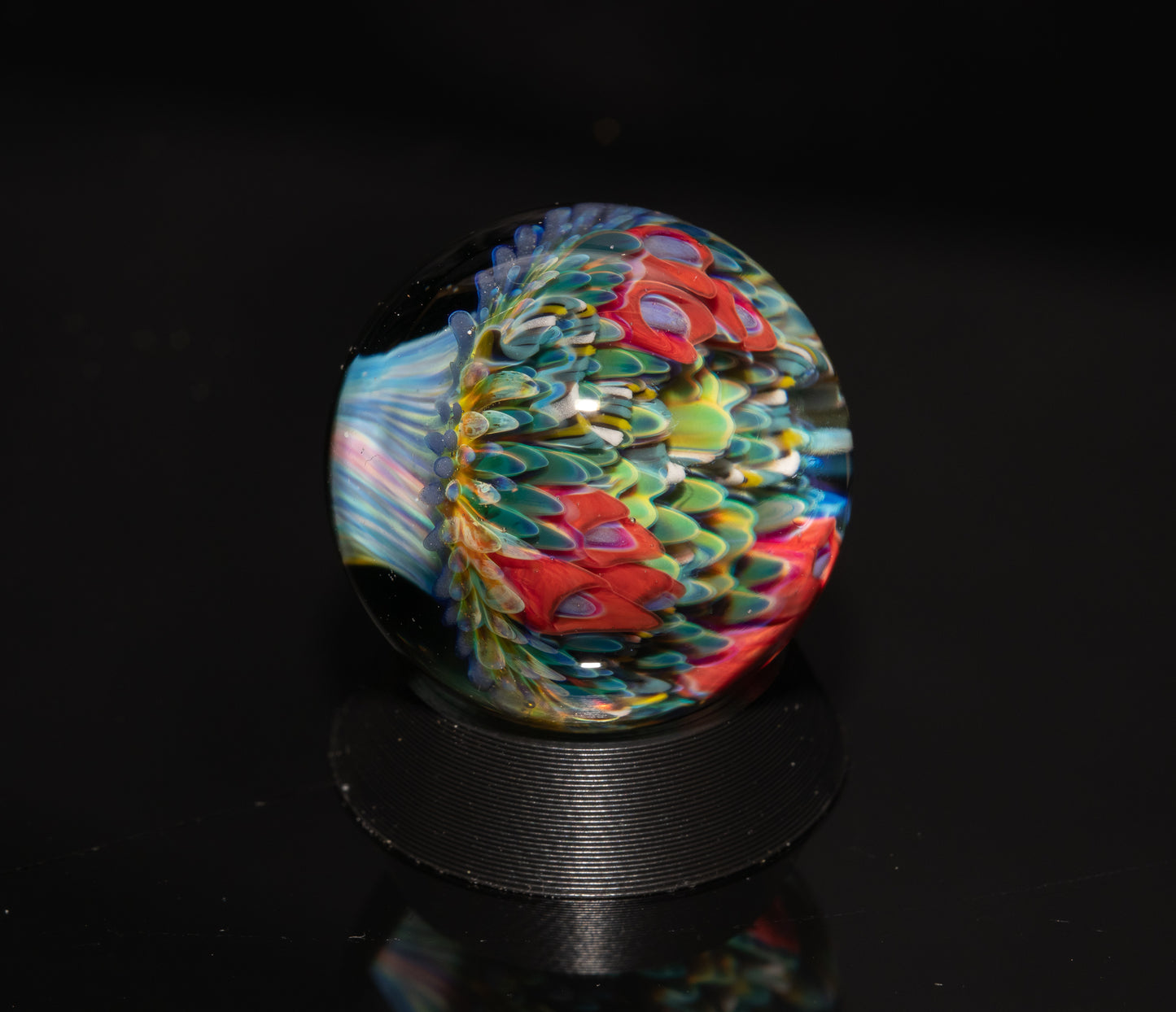 Coral Reef Glass Marble Set | 25mm Glass Marbles | Handblown Borosilicate Glass | Collectible Functional Glass