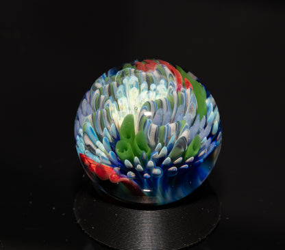 Coral Reef Glass Marble Set | 25mm Glass Marbles | Handblown Borosilicate Glass | Collectible Functional Glass