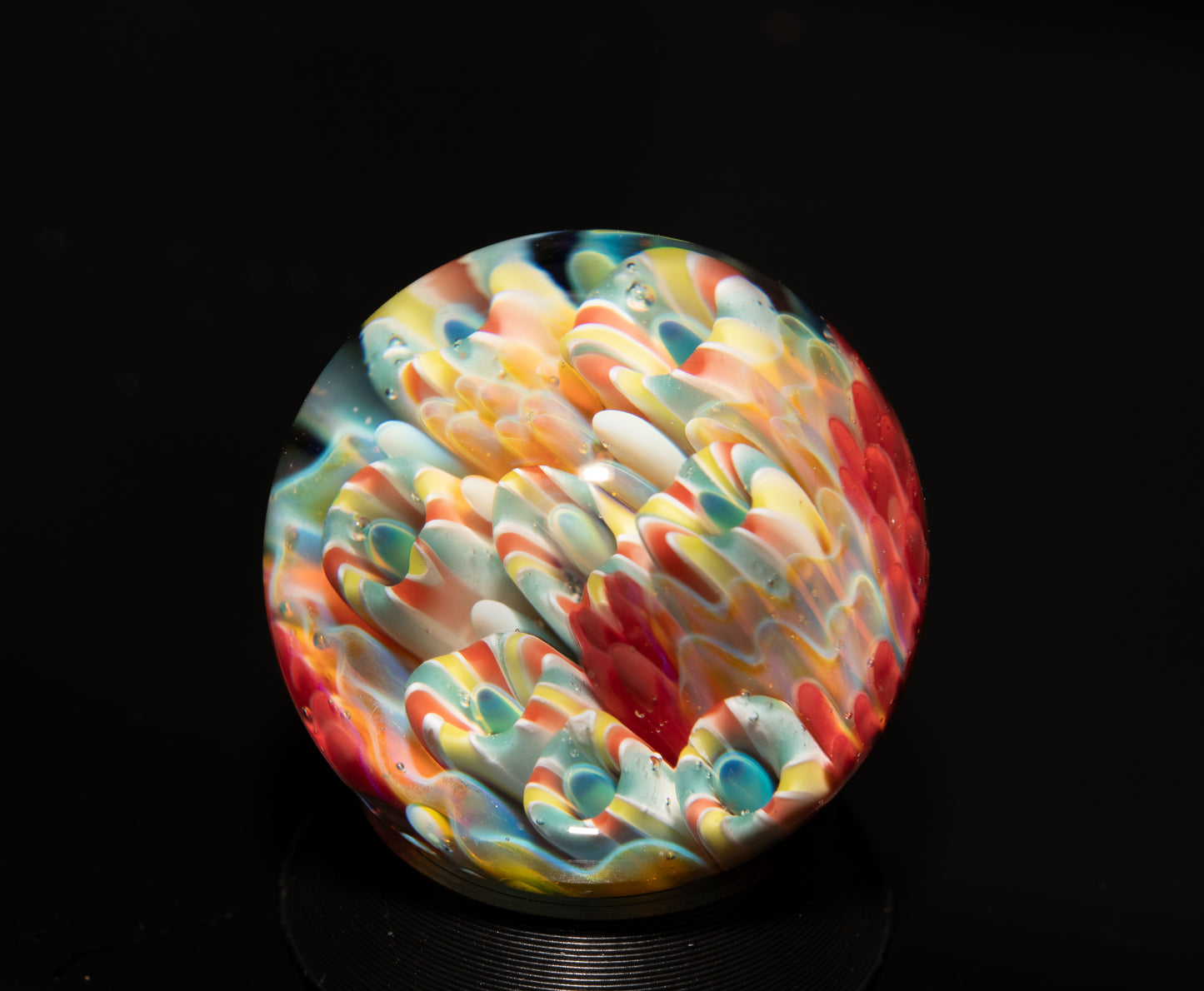 Coral Reef Glass Marble Set | 25mm Glass Marbles | Handblown Borosilicate Glass | Collectible Functional Glass