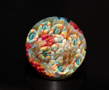 Coral Reef Glass Marble Set | 25mm Glass Marbles | Handblown Borosilicate Glass | Collectible Functional Glass