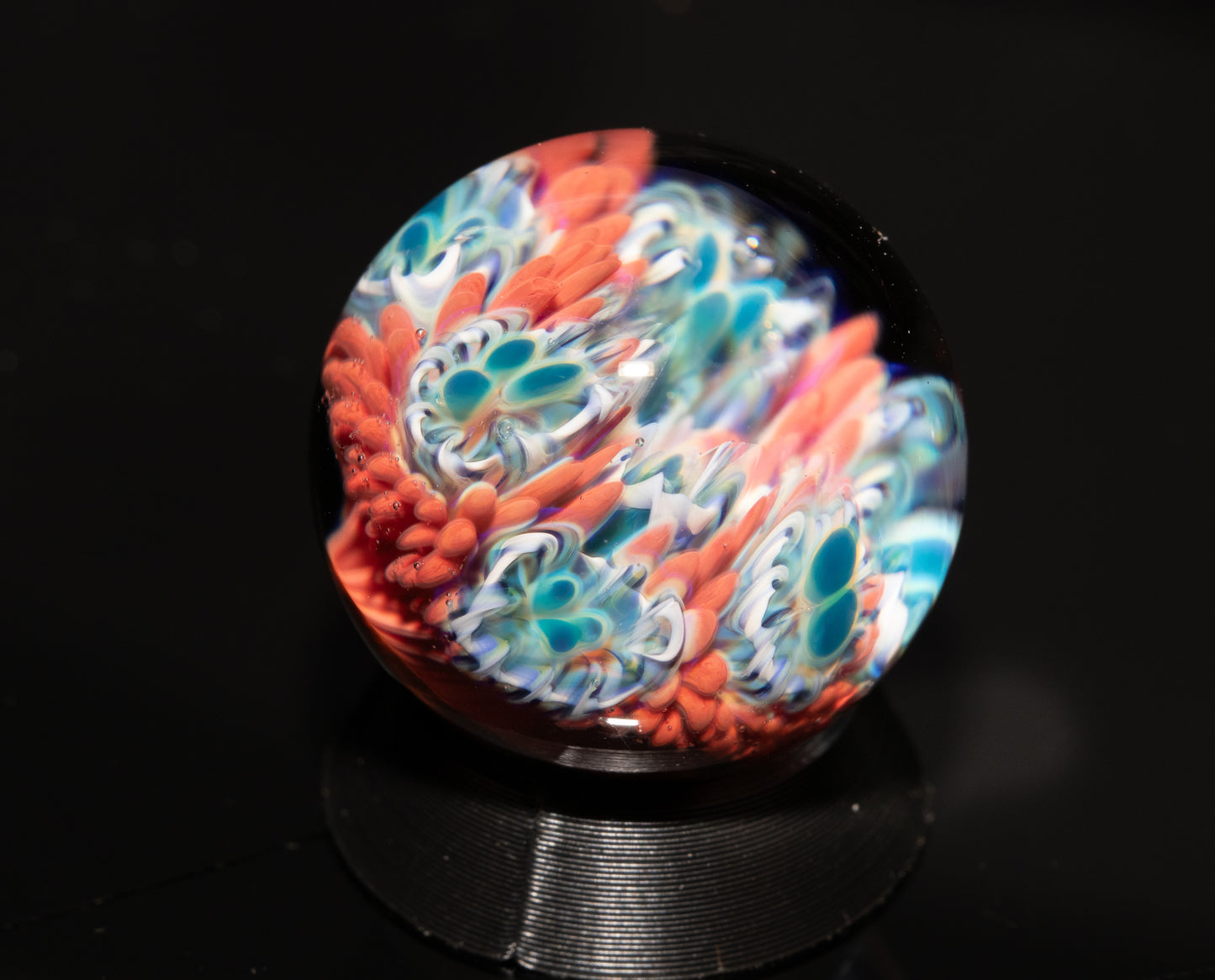 Coral Reef Glass Marble Set | 25mm Glass Marbles | Handblown Borosilicate Glass | Collectible Functional Glass