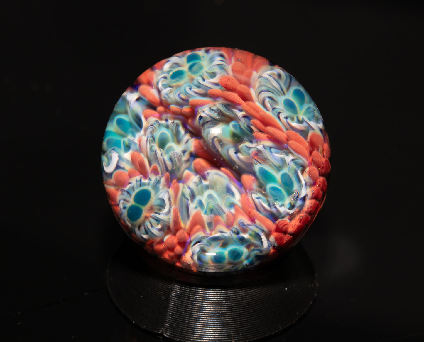 Coral Reef Glass Marble Set | 25mm Glass Marbles | Handblown Borosilicate Glass | Collectible Functional Glass