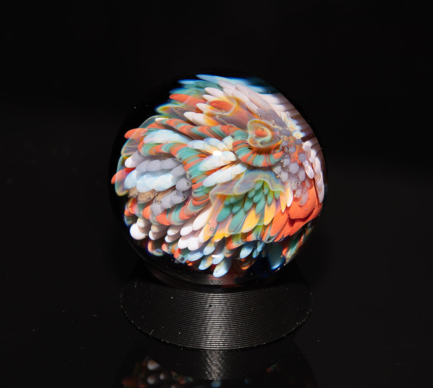 Coral Reef Glass Marble Set | 25mm Glass Marbles | Handblown Borosilicate Glass | Collectible Functional Glass