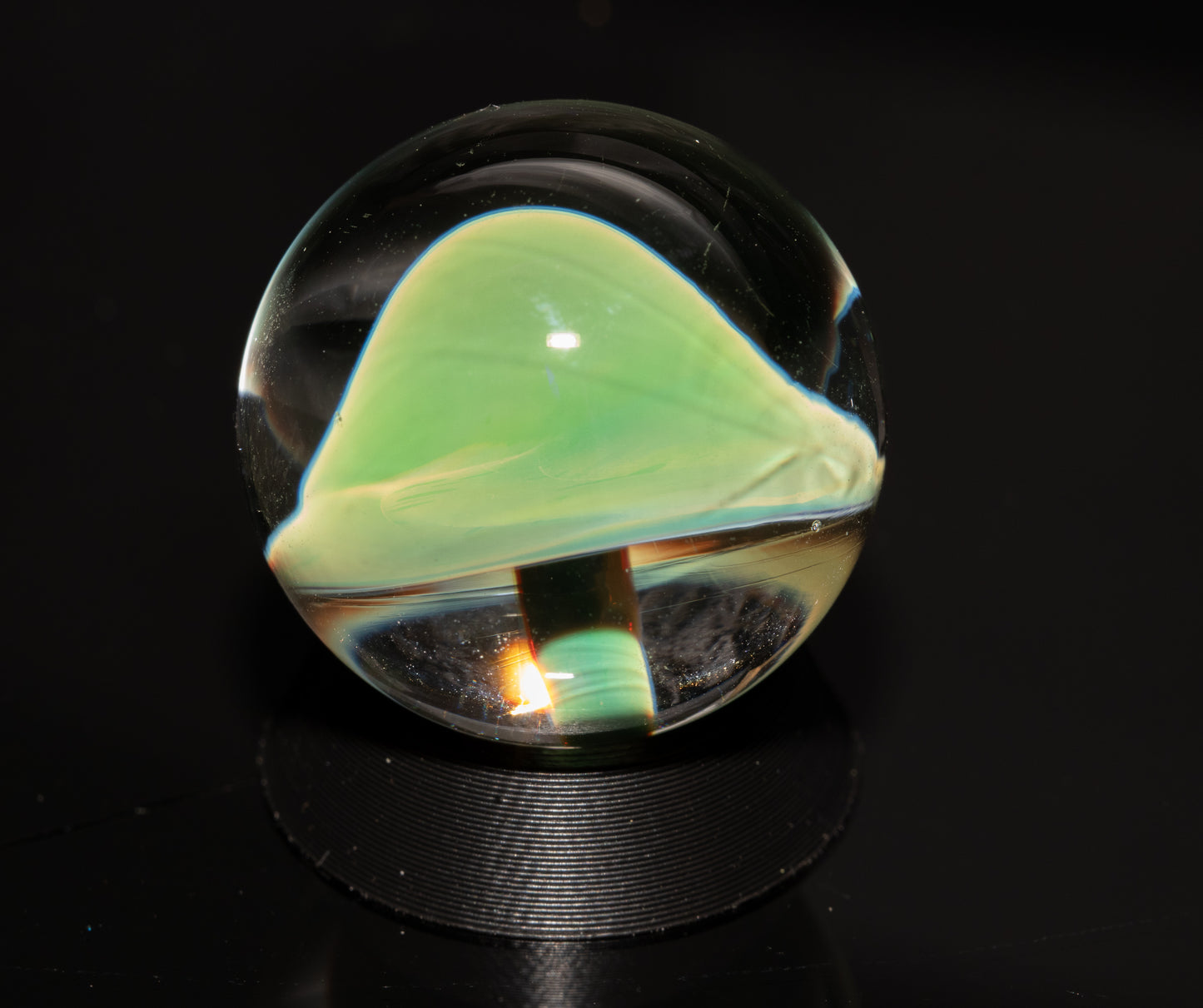Mushroom Glass Marble Set | 25mm Glass Marbles | Handblown Borosilicate Glass | Collectible Functional Glass