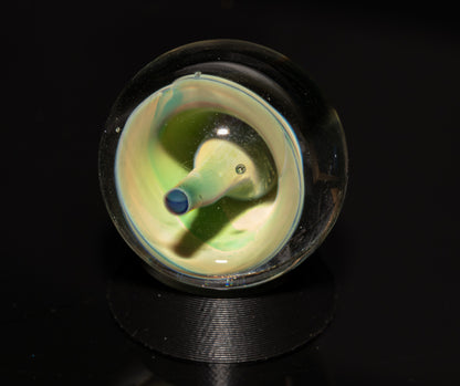 Mushroom Glass Marble Set | 25mm Glass Marbles | Handblown Borosilicate Glass | Collectible Functional Glass