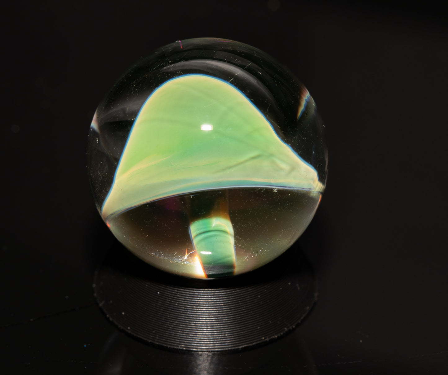 Mushroom Glass Marble Set | 25mm Glass Marbles | Handblown Borosilicate Glass | Collectible Functional Glass