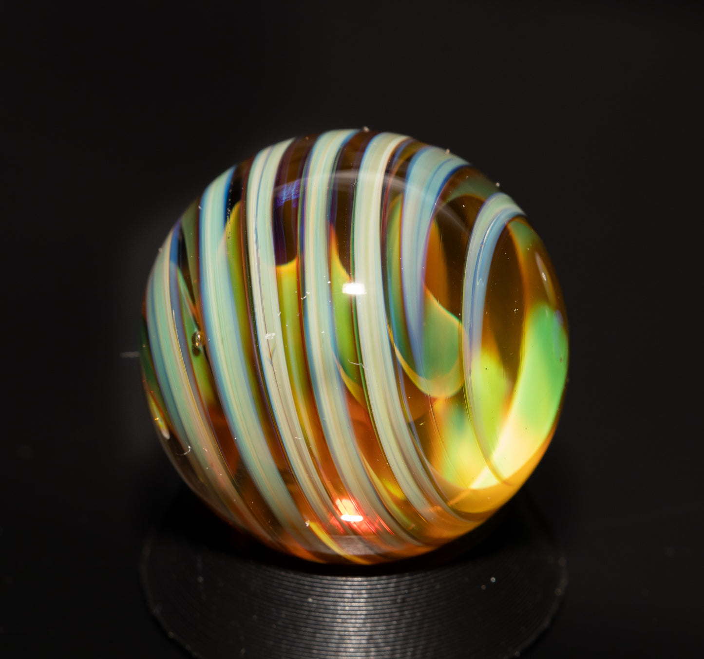 Matching Solid Color Marble Set | 25mm Glass Marbles | Handblown Borosilicate Glass | Collectible Functional Glass