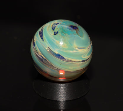 Matching Solid Color Marble Set | 25mm Glass Marbles | Handblown Borosilicate Glass | Collectible Functional Glass