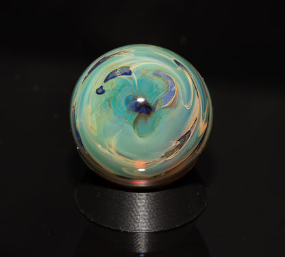 Matching Solid Color Marble Set | 25mm Glass Marbles | Handblown Borosilicate Glass | Collectible Functional Glass