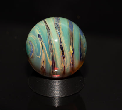 Matching Solid Color Marble Set | 25mm Glass Marbles | Handblown Borosilicate Glass | Collectible Functional Glass