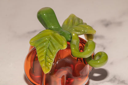 Glass Pumpkin #6 | Fall Pumpkin Glass Art | Handmade Borosilicate Pumpkin | Autumn Home Decor | Limited Edition OOAK Pumpkin