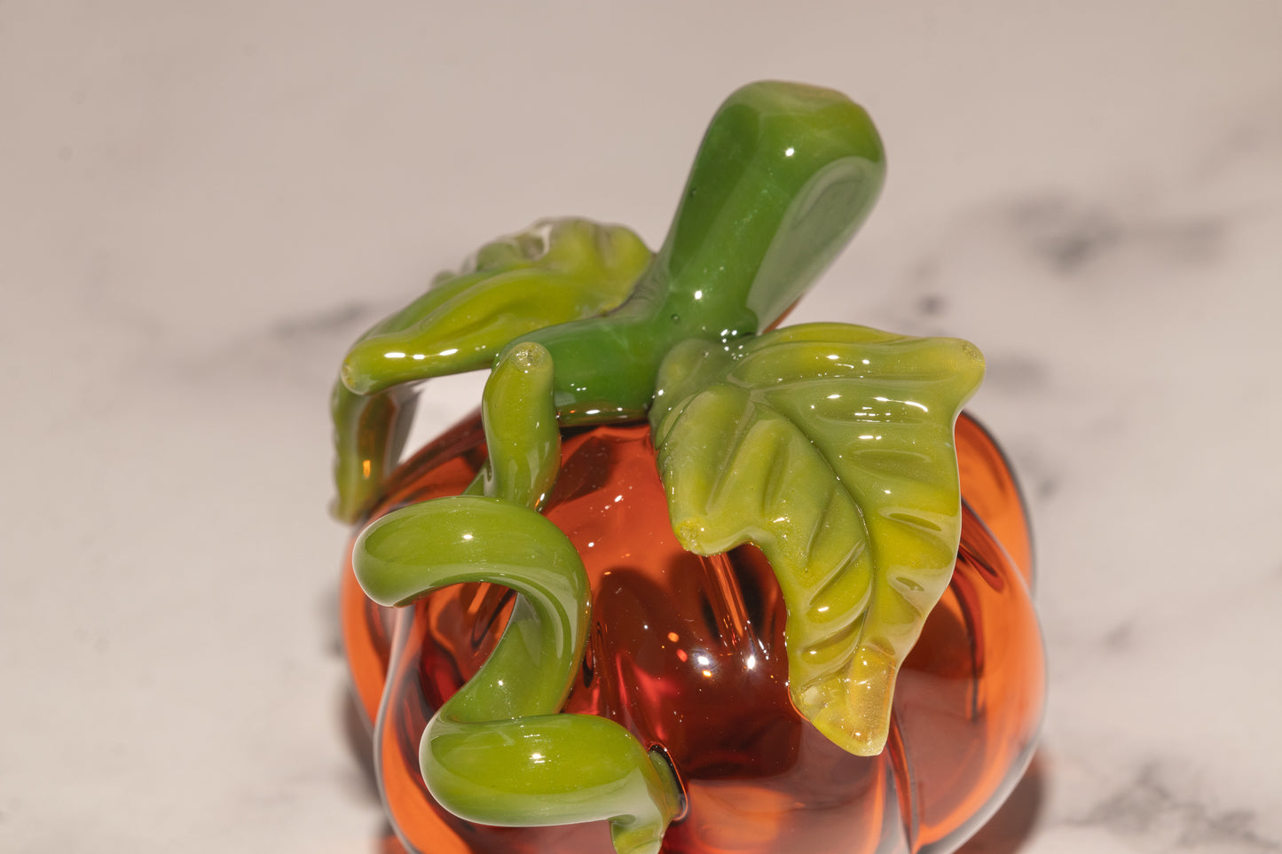 Glass Pumpkin #6 | Fall Pumpkin Glass Art | Handmade Borosilicate Pumpkin | Autumn Home Decor | Limited Edition OOAK Pumpkin