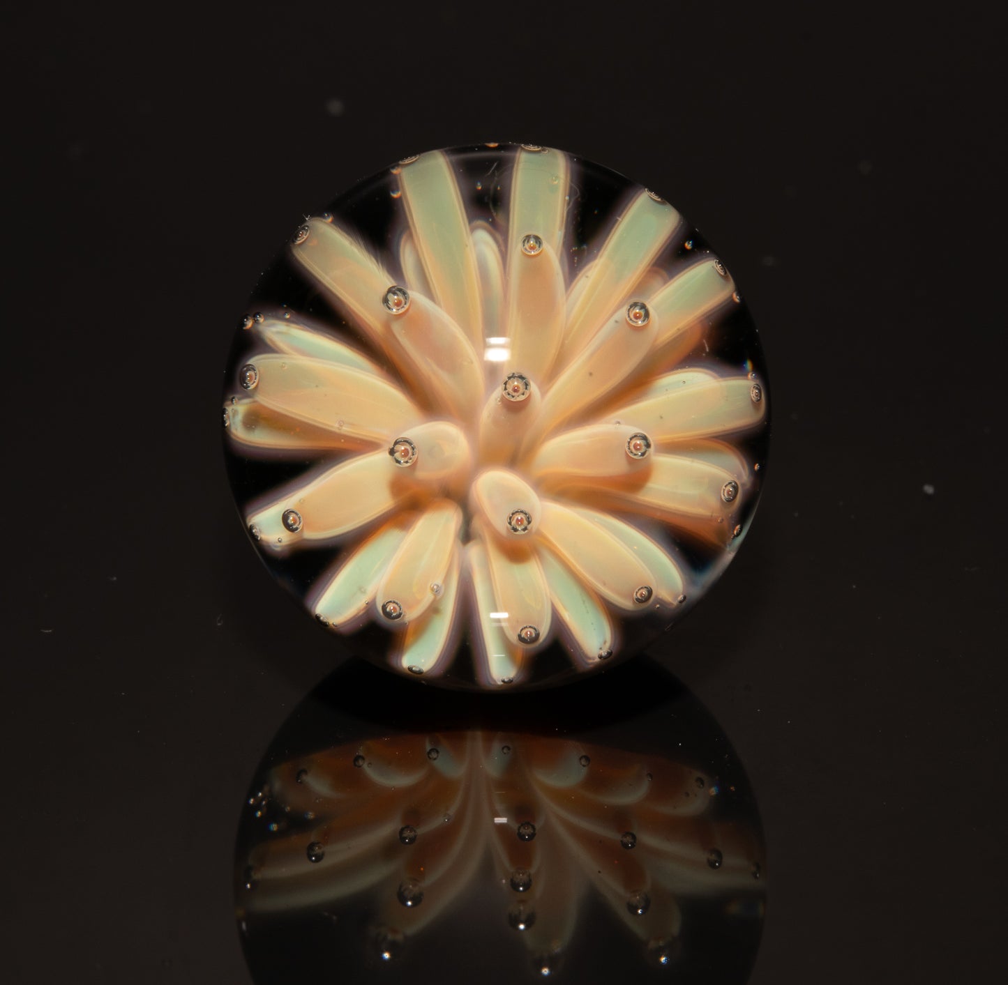 Air Trap Marble 22mm |  Glass Star Galaxy Nebula | Outer Space Art | Floral Dotted Universe Comet