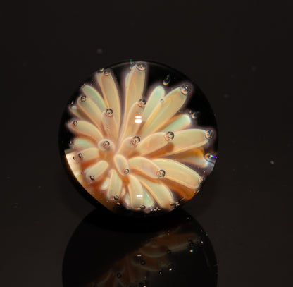Air Trap Marble 22mm |  Glass Star Galaxy Nebula | Outer Space Art | Floral Dotted Universe Comet